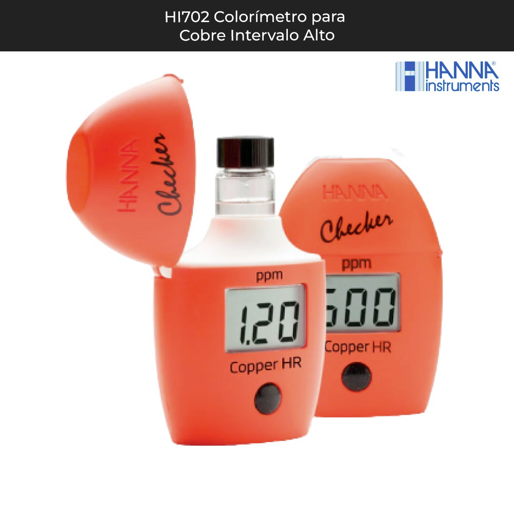 HI702 Hanna High Range (HR) Copper Colorimeter