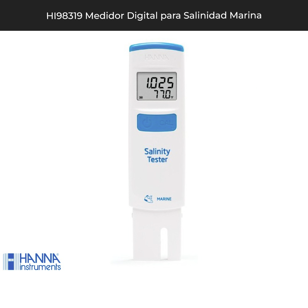HI98319 Medidor Digital para Salinidad Marina Hanna