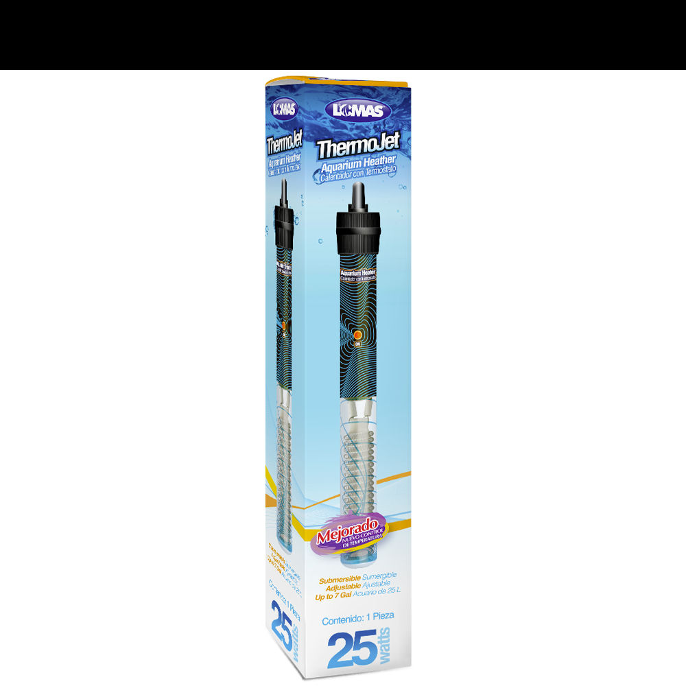 SUBMERSIBLE HEATER WITH THERMOSTAT THERMO-JET 25 W