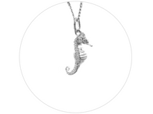 Load image into Gallery viewer, Hippocampus Pendant Hyper Realistic Silver .925 Exclusive Design by NECORA
